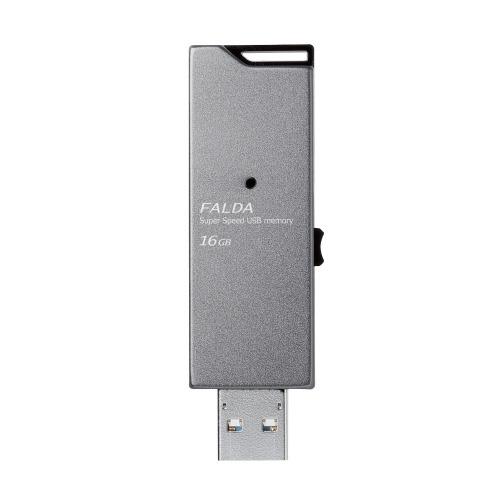 ポスト投函 エレコム USBメモリ USB3.1（Gen1） 高速 180MB/s 16GB アルミ素材 ブラック 1年保証 MF-DAU3016GBK｜cocoatta｜03