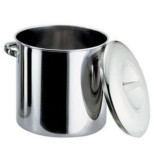 本間製作所 エコクリーン18-8 内蓋式キッチンポット 30cm 手付