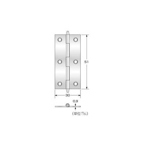 ハイロジック 家具用蝶番 51mm 2枚入 P-676 71676 : cocoatta - 通販