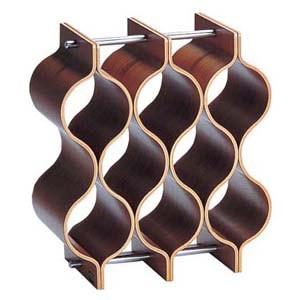 SAITO WOOD ブラック ワインラック SAITO WOOD サイトーウッド プライウッド ワインラック WR-101