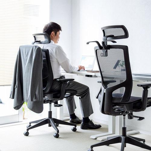 メーカー直送 サンワサプライ ハンガー付きメッシュチェア ブラック SNC-NET22BK_11