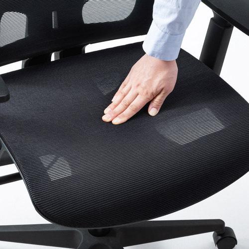 メーカー直送 サンワサプライ ハンガー付きメッシュチェア ブラック SNC-NET22BK_13