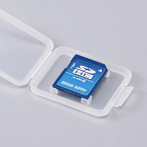 ポスト投函 サンワサプライ メモリーカードクリアケース SDカード用 6