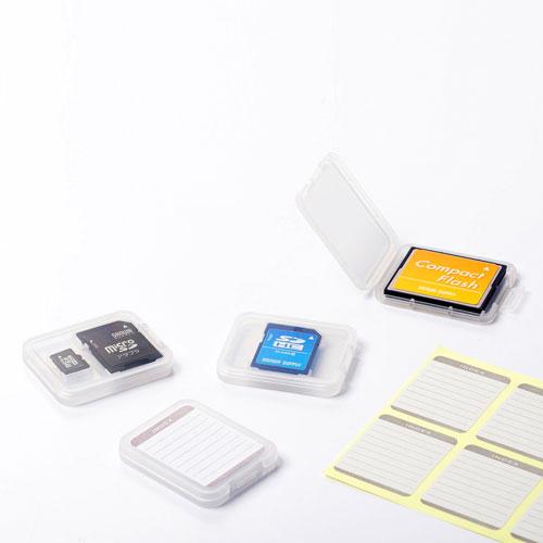 ポスト投函 サンワサプライ メモリーカードクリアケース SDカード用 6