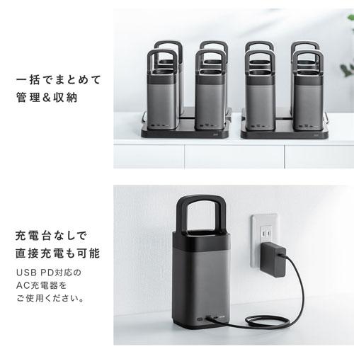 サンワサプライ USB PD対応ハンドル一体型モバイルバッテリー