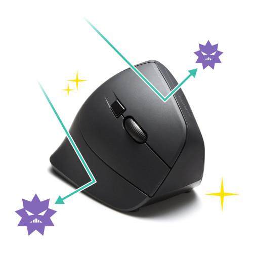 サンワサプライ 抗菌 静音 ワイヤレスエルゴノミクスマウス MA-ERGWK10 |  | 02
