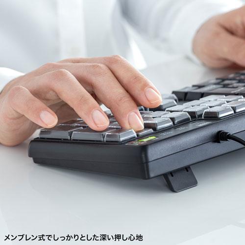 サンワサプライ プログラマブルキーボード ブラック SKB-P1BKの画像
