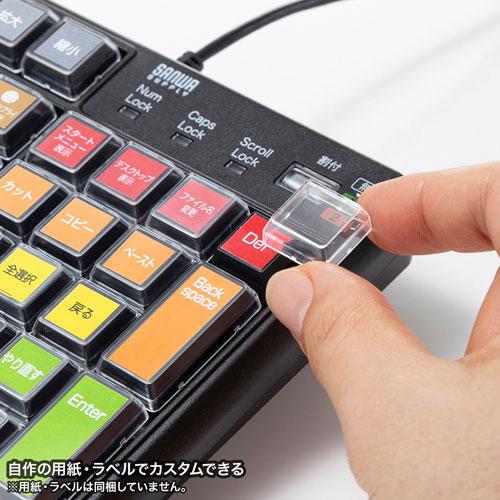 サンワサプライ プログラマブルキーボード ブラック SKB-P1BKの画像