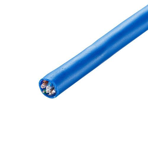 サンワサプライ CAT5eUTP単線ケーブルのみ100m ブルー KB-C5L-CB100BLN_1