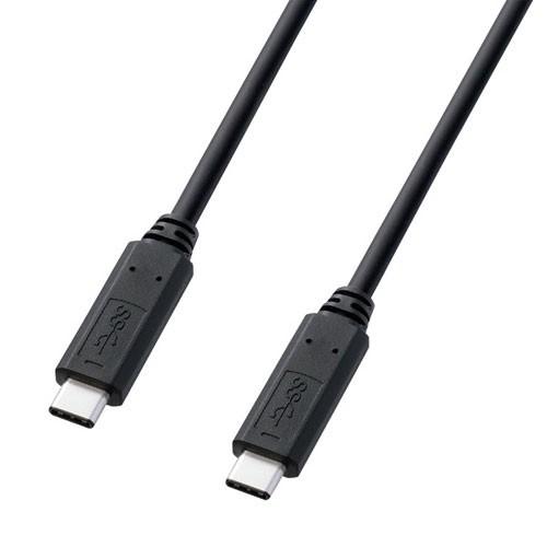 サンワサプライ USB3.1 Type C Gen1 PD対応ケーブル 2m ブラック KU30-CCP320｜cocoatta