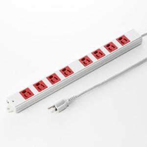 サンワサプライ 延長コード 8個口 3m TAP-K8-3 20個 まとめ売り TAP-K8-3G【工事物件タップ（3P・8個口・3m・グリーン）】病院