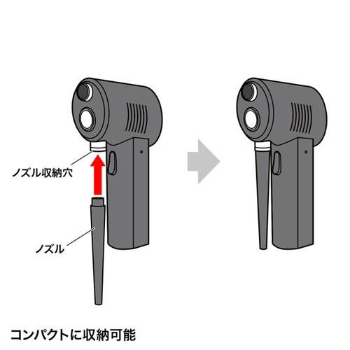 サンワサプライ 電動エアダスター CD-ADE1BK_7