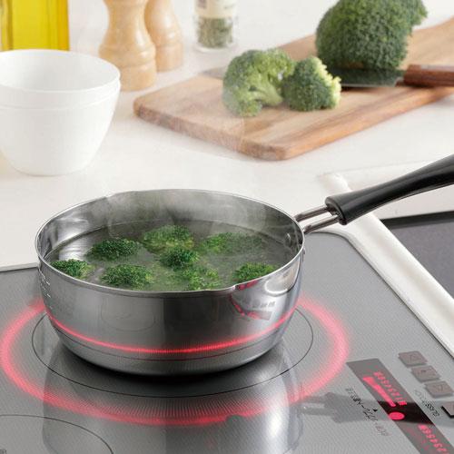 カクセー NIRWAKA ニルワーカ IH対応 両口雪平鍋 18cm NW-11