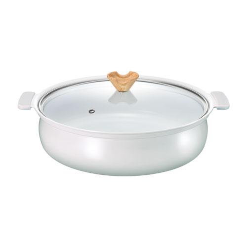 カクセー coronto コロント IH対応 セラミックコーティング卓上鍋 28cm