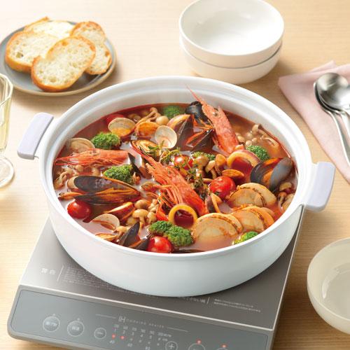 カクセー coronto コロント IH対応 セラミックコーティング卓上鍋 28cm