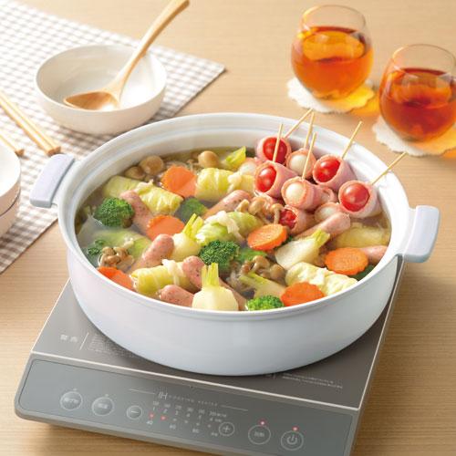カクセー coronto コロント IH対応 セラミックコーティング卓上鍋 28cm