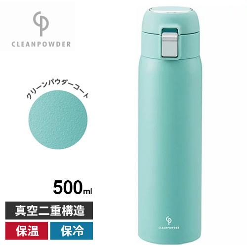 カクセー クリーンパウダー 真空二重ワンタッチボトル 500ml ミント