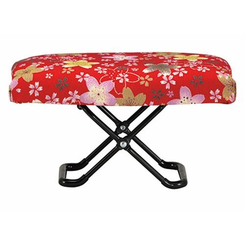 正座椅子 携帯用 かわいい おしゃれ 玲 れい 巾着袋付き 桜 Rs 01 人気ショップ