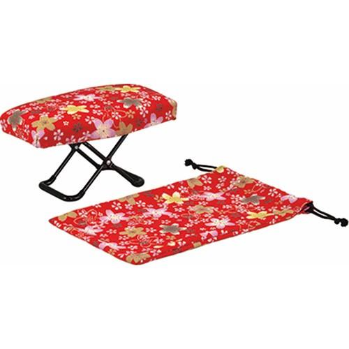 人気新品入荷 正座椅子 携帯用 かわいい おしゃれ 玲 れい 巾着袋付き 桜 Rs 01 Cisama Sc Gov Br