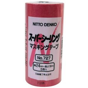 ニトムズ 日東 スーパーシーリング マスキングテープ No.727 5巻入 