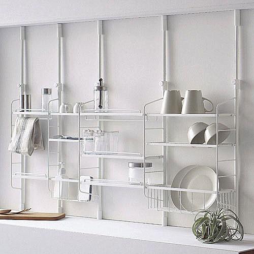 平安伸銅工業 SPLUCE 突っ張りキッチンラック スリムポールラック