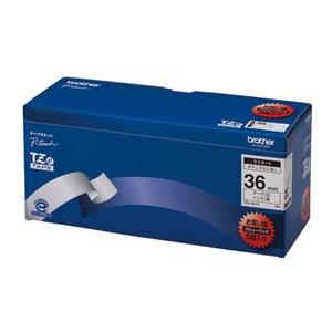 ブラザー TZeテープ 36mm 黒文字 白 5個パック TZE-261V