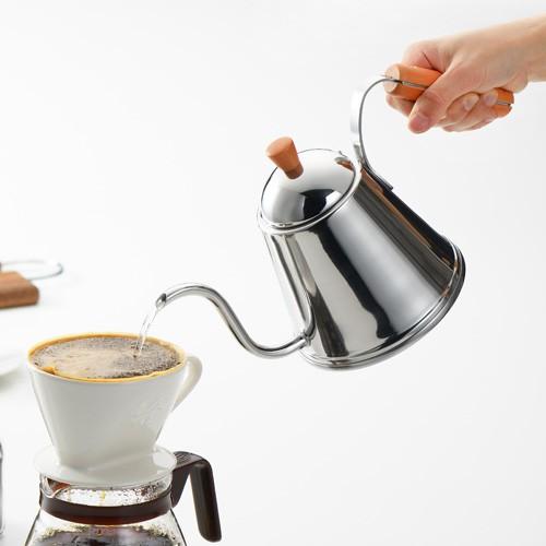 ドリップケトル 直火 コーヒー cafe 木柄ドリップケトル 日本製 燕三条