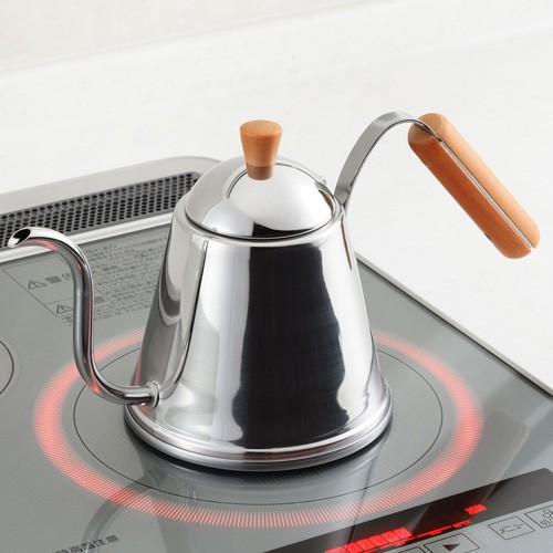 ドリップケトル 直火 コーヒー cafe 木柄ドリップケトル 日本製 燕三条