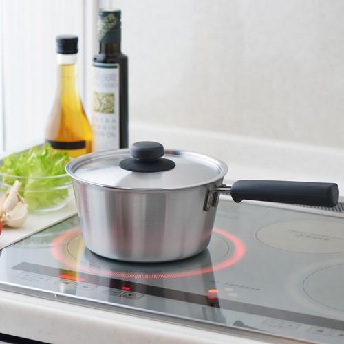 ヨシカワ シーズ・クッキング 鍋 16cm 片手鍋 IH対応 直火対応