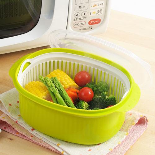 ヨシカワ あっ！とレンジ 茹で蒸し工房 YO‐YK600 : cocoatta - 通販