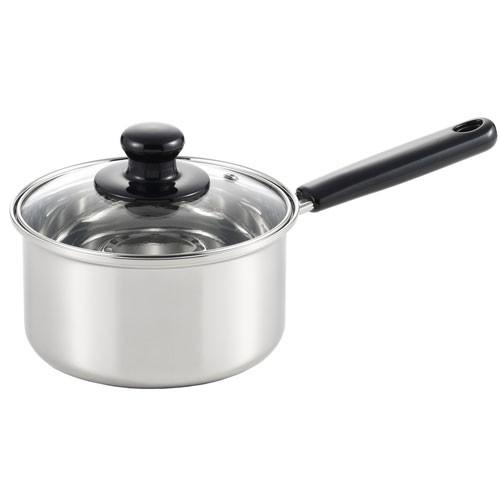 ヨシカワ クックルックII ステンレス片手鍋 16cm 日本製 IH対応 200V