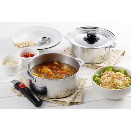 YOSA 炭鍋　ハーブ 7袋付き Amazon.co.jp: ヨシカワ 日本製 鍋セット 着脱式ハンドル 2点 16