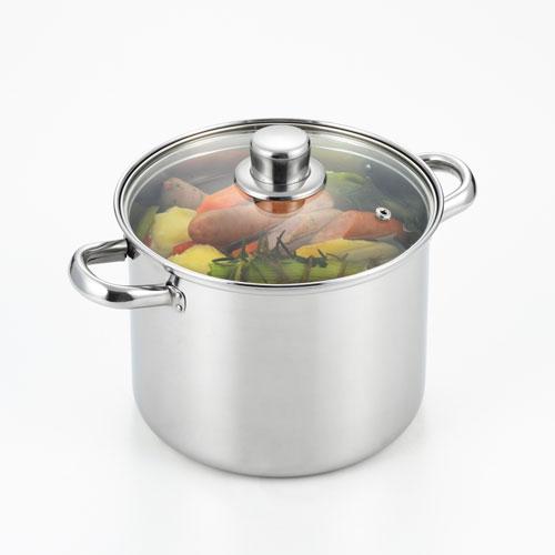ヨシカワ トスカーナ パスタポット 20cm ガラス蓋付 SJ3620 : cocoatta