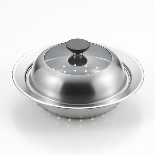 ヨシカワ 見える！お鍋用蒸し器 20~22cm用 YJ3626 蒸し器 蒸し調理器