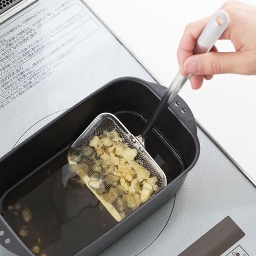 ヨシカワ 料理のいろは 角型かす揚げ YJ3765 かす揚げ 四角 角型 角