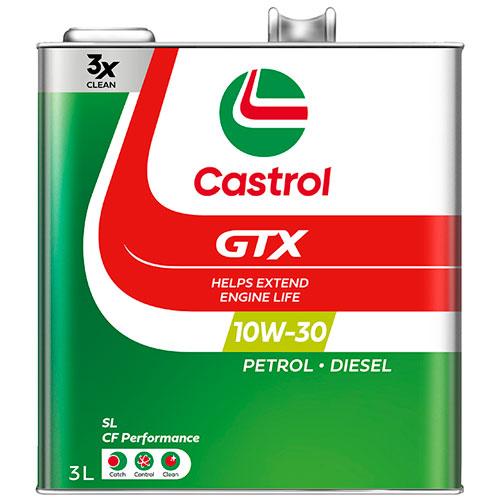 Castrol カストロール エンジンオイル GTX 10W-30 SL/CF 3L 4輪