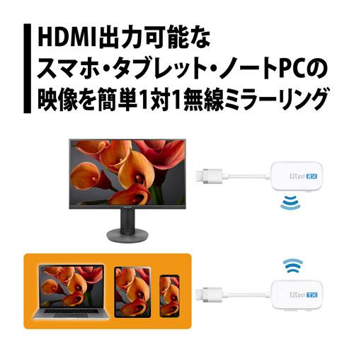 プリンストン PRINCETON EZCast Pocket ワイヤレス HDMI to 画面