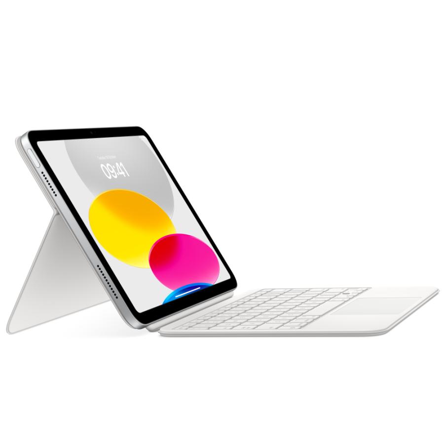 Apple アップル キーボード Magic Keyboard Folio 英語(US) iPad 第10世代 用 ホワイト MQDP3LL/A 国内正規品の画像