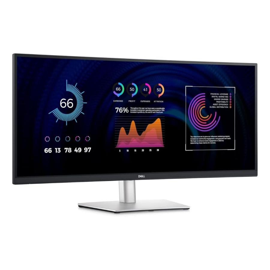 DELL（デル） ディスプレイ 曲面 USB-Cハブ モニター P3424WE-A ( 34型