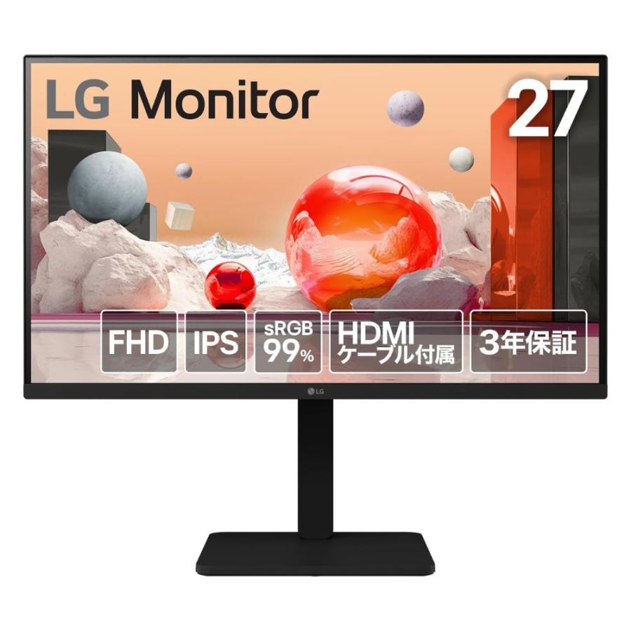 LG ディスプレイ本体 HDMI D-SUB LGエレクトロニクス LG Electronics モニター ディスプレイ 27BA450-B