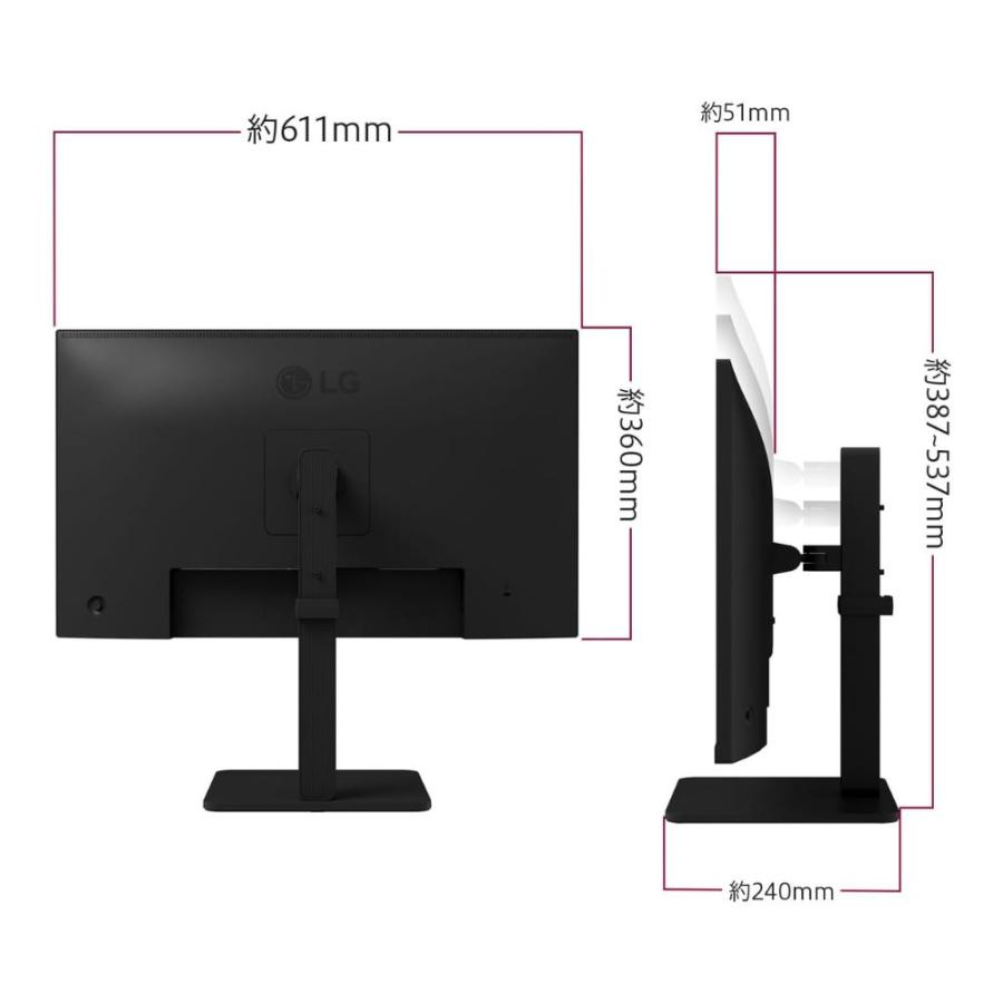 LGエレクトロニクス LG Electronics モニター ディスプレイ 27BA450-B