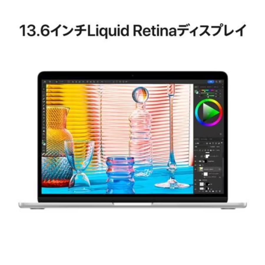 【アウトレット 新品 未開封】Apple MacBook Air 13インチ MC7V4J/A ( Apple M2 8コアCPU 8コアGPU 16GB 256GB SSD 日本語キーボード ) シルバー 国内正規品の画像