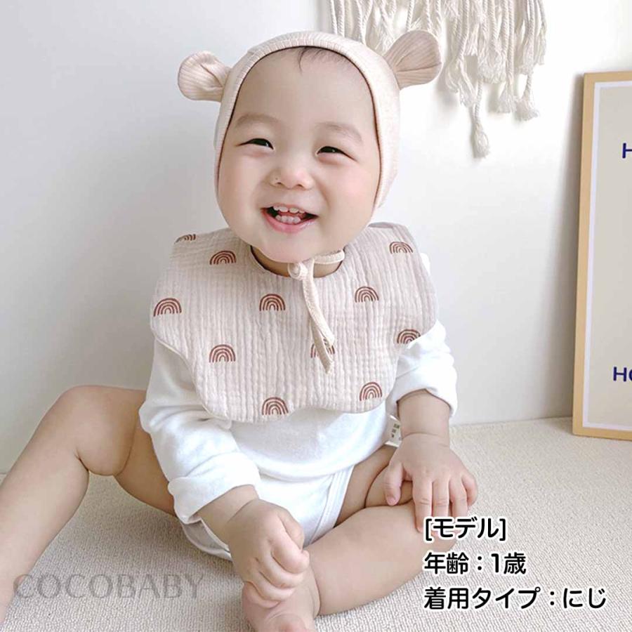 スタイ ガーゼ 6重 女の子 男の子 よだれかけ おしゃれ 人気 丸いスタイ cocobaby｜cocobaby｜15