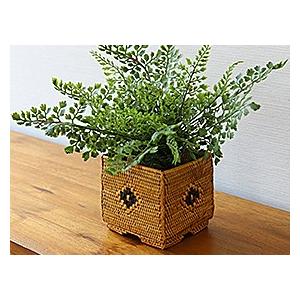 アタ 小物入れ(スクエア) アジアン雑貨 バリ おしゃれ かご リゾート