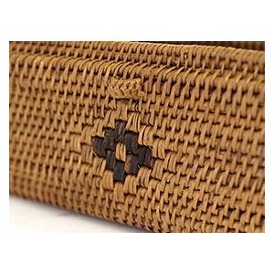 アタ製インセンスBOX3 アジアン雑貨 バリ かご 蓋付き カトラリー