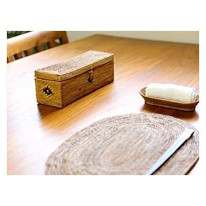 3種類セット●丸ボックス●柄入●アタ●バリ島●1195.5●アジアン雑貨 アタ製インセンスBOX3 アジアン雑貨 バリ かご 蓋付き カトラリー