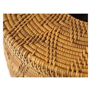 アタ ダストボックス(蓋付き) バリ かご リゾート アタ製品 バリ島