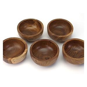 ボウル(チーク)ナチュラル(S) アジアン雑貨 バリ インテリア 木製 小物