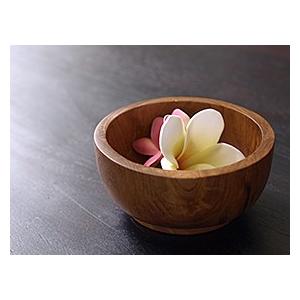 ボウル(チーク)ナチュラル(S) アジアン雑貨 バリ インテリア 木製 小物