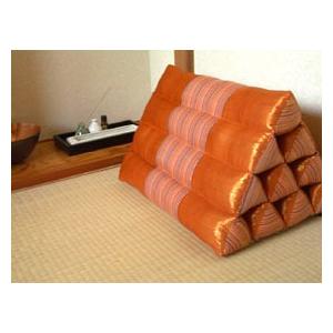 三角枕 リゾート(オレンジ) 足枕付き アジアン リゾート ホテル バリ島